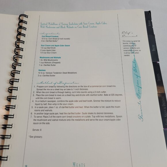 1991 Cookbook "Favorite Recipes of Steelcase Chefs" Steelcase Inc. Grand Rapids - Picture 9 of 12
